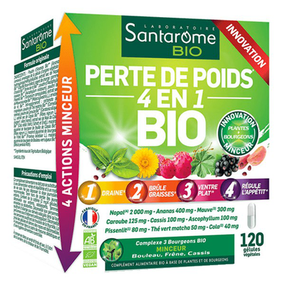 Santarome Perte de poids 4 en 1 Bio 120 gélules