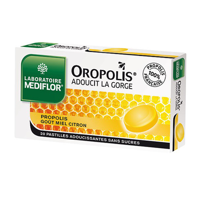 OROPOLIS  GOÛT MIEL CITRON 20 pastilles à sucer