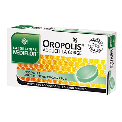OROPOLIS GOÛT menthe eucalyptus 20 pastilles