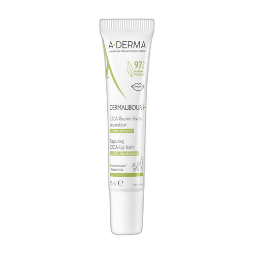 Image A-DERMA CICA-Baume lèvres réparateur DERMALIBOUR+ 15 ml