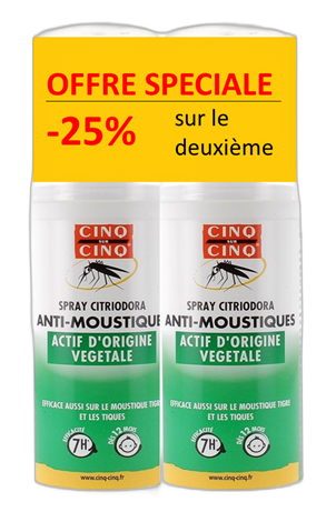 Image Bausch & Lomb 5/5 spray citriodora 100ml - PROMO LOT DE 2