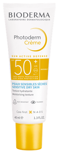 Bioderma Photoderm Crème invisible pour les peaux sensibles sèches SPF50+